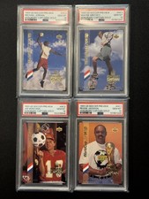 1993 UD Jordan/Gretzky/Montana/Jackson Honorary Captain GOLD Set PSA 10 WC '94⚽