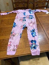 Girls Pajamas Lilo And Stitch Holiday Size 7-8 Medium New With Tag