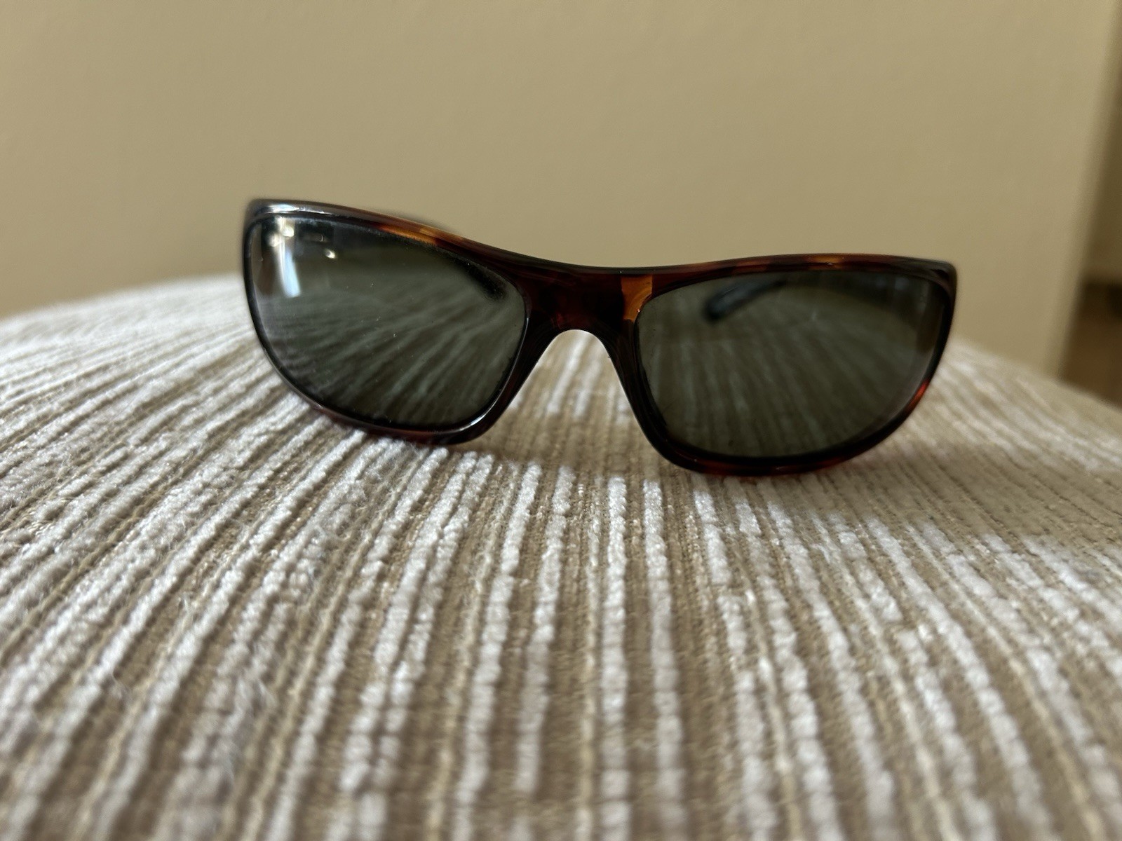 Bollé Lightweight Tortoise Shell Wrap Sunglasses … - image 1
