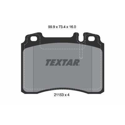 Textar Front Disc Brake Pad Set for Mercedes-Benz E320, E420 (2115305)
