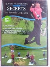 Roger Fredericks, Secrets To A Powerful Golf Swing DVD New Sealed, FREE Post
