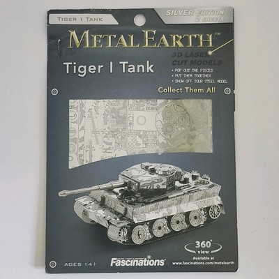 Fascinations Metal Earth Tiger 1 Tank 3D Metal Model Kit MMS203