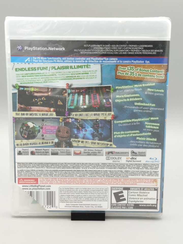 Little Big Planet 2 – Édition Collector Limitée (PS3) – Tout Neuf Sous Blister !
