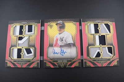 2022 Topps Triple Threads Aaron Judge Deca Relic Auto RUBY Book DAR-AJ 1/1 READ!