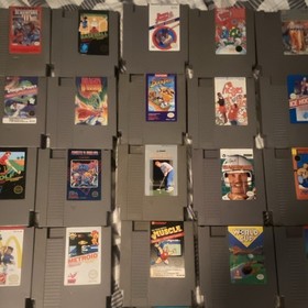 Nintendo NES 63 Game Lot - Mario, Zelda, DuckTales, Tetris ect.