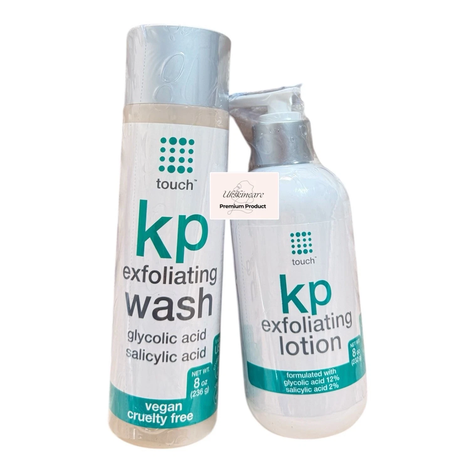 Touch KP exfoliating lotion & wash set for keratosis pilaris
Opens in a new window or tab