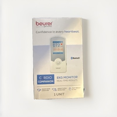 beurer EKG Monitor Cardio Companion Real Time Results ME75 Bluetooth Brand New!