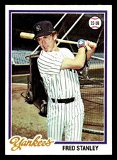 1978 Topps #664 Fred Stanley Near Mint Yankees