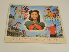 1959 Girl Scouts Of America Calendar Vintage 1959