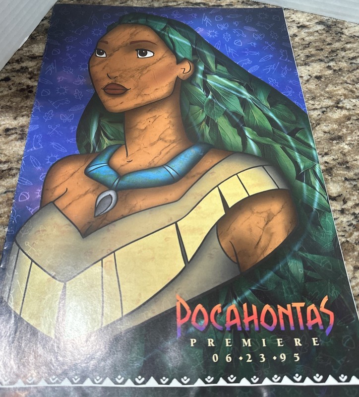 Pocahontas Poster Disney World Eyes & Ears Cast Member Newspaper June 1995