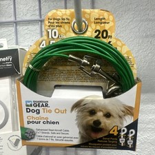 Boss Pet Products Q2220-000-99 Puppy Tie Out Cable 20' X-Small, Green