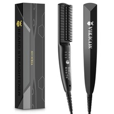 VIKICON Beard Straightener 30s Quick Heated Beard Brush Mini Heating