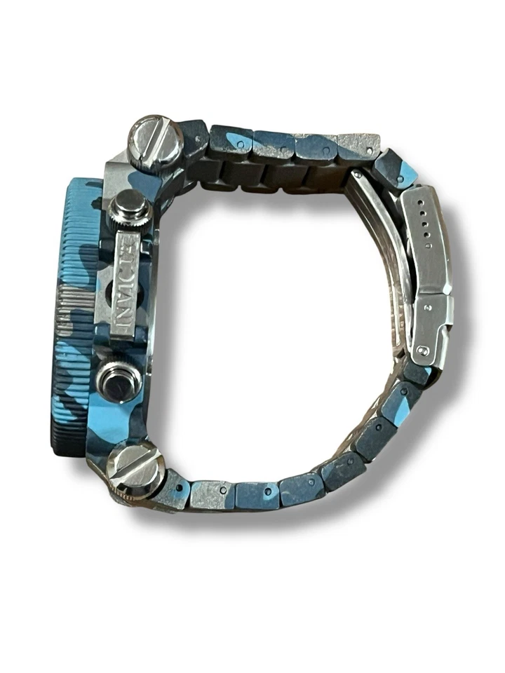 Raro Reloj Cronógrafo Invicta Coalition Forces Hombre Azul Camuflaje 26738   Foto 2 de 4