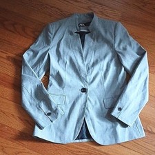 Zara Classic Gray One-Button Blazer   Size 4