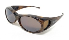 JONATHAN PAUL Polarized Sunglasses Fitovers Aurora Brown Amber AR008A Small