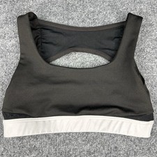 Jo Jax Black White Cut Out Mesh Back Dance Top Cheer Active XXS Adult Sleek