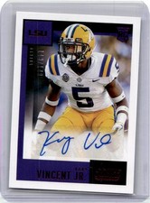 2021 SCORE DRAFT PICKS ROOKIE AUTOGRAPHS RED KARY VINCENT JR. RC AUTO /149 LSU