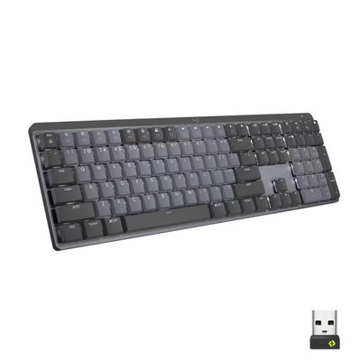 Logitech - MX Mechanical Full size Wireless Mechanical Clicky Switch Keyboard...