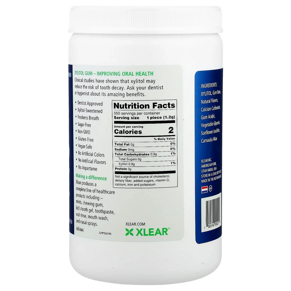 Spry®, goma de mascar, menta natural, 550 piezas Foto 2 de 3