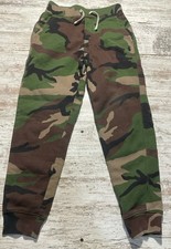 Polo Ralph Lauren Camo Fleece Jogger Sweatpants Boys Small 8 Brown Multicolor