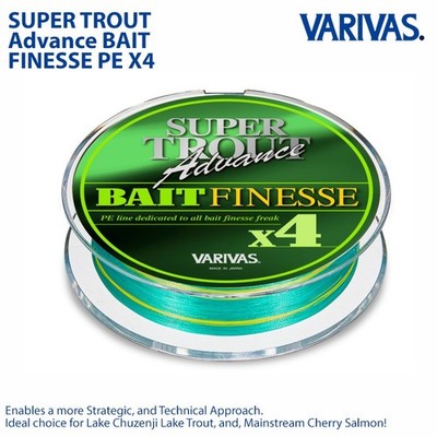 VARIVAS SUPER TROUT ADVANCE Bait Finnes PE X4 - Braid Line PE Line made in japan