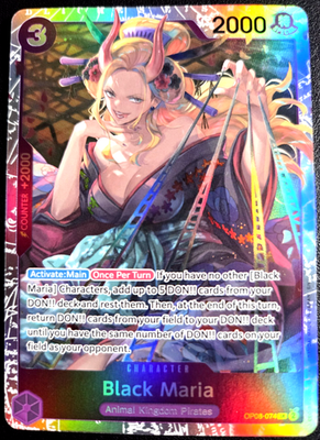 Black Maria OP08-074 ONE PIECE Tcg SR NM Purple | eBay