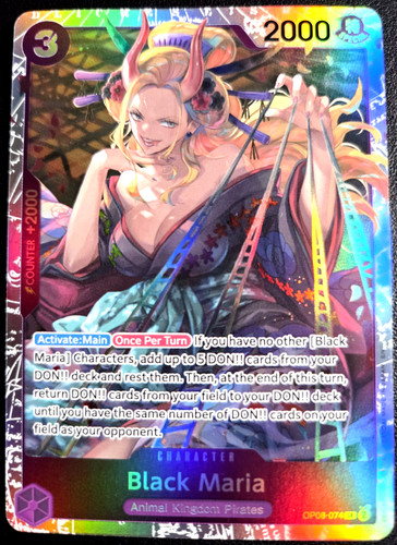 Black Maria OP08-074 ONE PIECE Tcg SR NM Purple