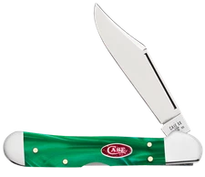 Case xx Knives Mini Copperlock Green Pearl 24416 Stainless Pocket Knife