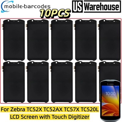 10X LCD Screen with Touch Digitizer For Zebra TC52X TC57X TC52AX Mobile Scanner