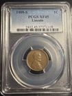 New Listing1909-S Lincoln Wheat Cent - 1c PCGS XF45 - Great Example!