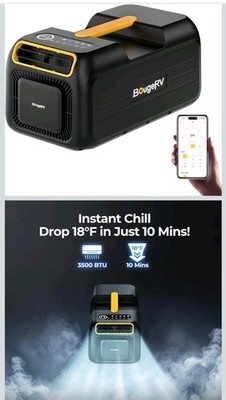 BougeRV Mobile Klimaanlage 3500 BTU, 5 in1 Mobiles Klimagerät, AC 100V-240V Neu 