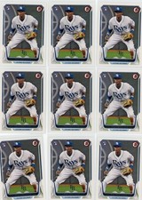 2014 Topps Bowman #215 TIM BECKHAM (10) card rookie lot - Tampa Bay Rays