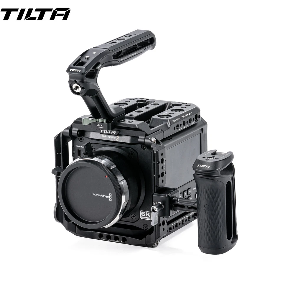 Kit base Tilta Full Camera Cage con mango superior/side para Blackmagic PYXIS 6K