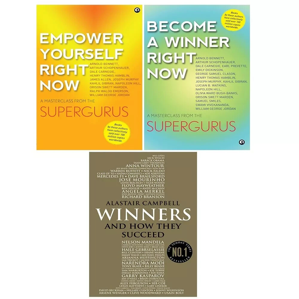 Empower Yourself Right, Become a Winner Right, Winners Alastair Campbell 3 Books