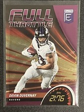 2022 Donruss Elite Devin Duvernay Full Throttle Purple /75 Baltimore Ravens SP