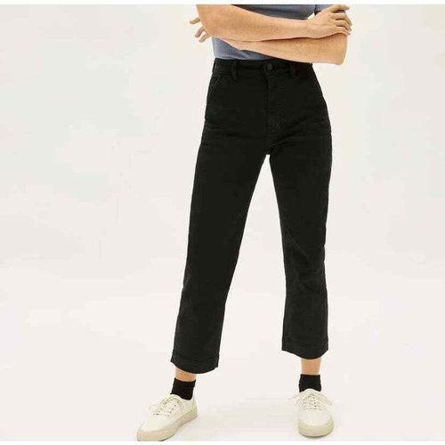 Everlane The Straight-Leg Crop Black 