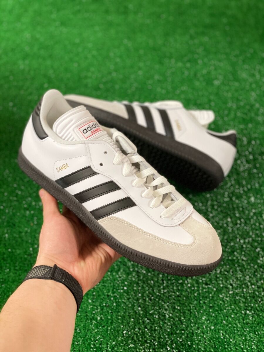 Samba Classic Mens Indoor Soccer Shoes Black White 772109 Multi | eBay