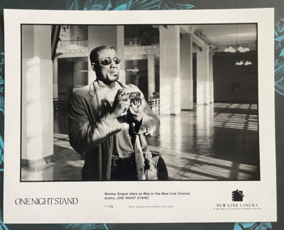 One Night Stand (1997) Wesley Snipes as Max with Camera Vintage 90s Movie Photo