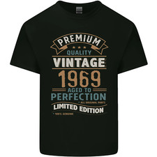 Premium Vintage 55th Birthday 1969 Mens Cotton T-Shirt Tee Top