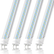 4FT LED Tube Light Bulbs 28W T8 Garage Shop LED Ceiling Lights 6000K G13 Bi-Pin