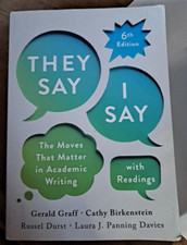 They Say - I Say w Readings Moves That Matter...