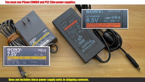 PC Engine Play Station AV multi RGB CVBS output 3D printed adapter PSone LCD OK! - Picture 7 of 14