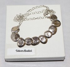 Silpada Sterling Silver Hammered Circle "Still Shining" Disc Necklace N1984