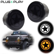 For 2007-18 Jeep Wrangler Jk Star Style Switchback Led Drl Turn Signal Lights
