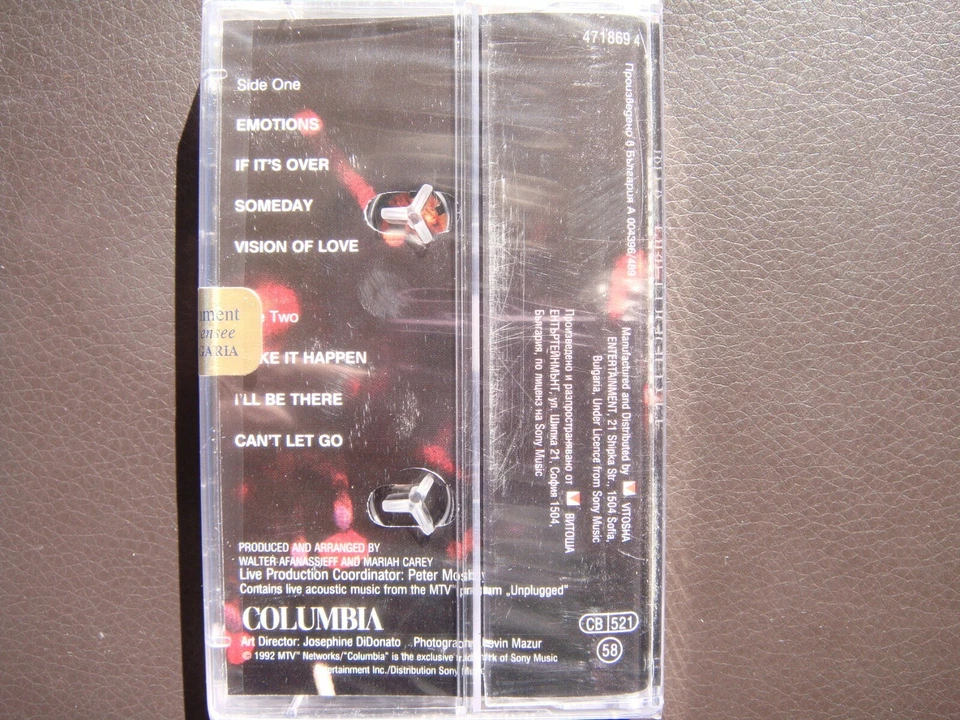 Mariah Carey - MTV Unplugged EP - AUDIO CASSETTE TAPE, New, Sealed, BG Pressing - Image 2 of 2