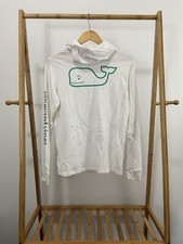 Vineyard Vine Whale Long Sleeve Light Hoodie Size YOUTH L