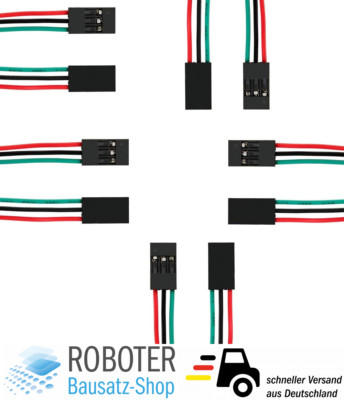 10x 3 Pin Dupont / Jumper Kabel female weiblich 70 cm 3D-Drucker RepRap Arduino