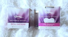 Kleenex Eye Makeup Remover 1 Dispenser  60 Removers  Refill Pack w/ 60 -Sealed