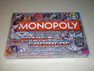 NEU - Monopoly Transformers Retro Edition - mit 6 Figuren - englisch - OVP