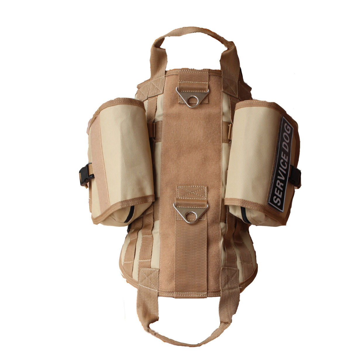 Large Dogs Vest SERVICE Dog Harness Pockets Bags label Patches & Side